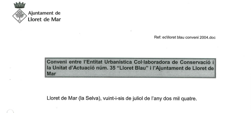 Convenio de obras 2004