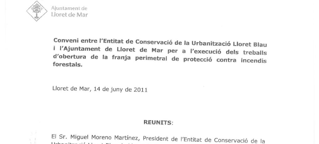 Conveni d’obres de franja 2011