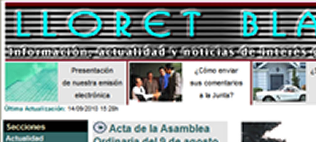 Lloret Blau ja hi és a internet