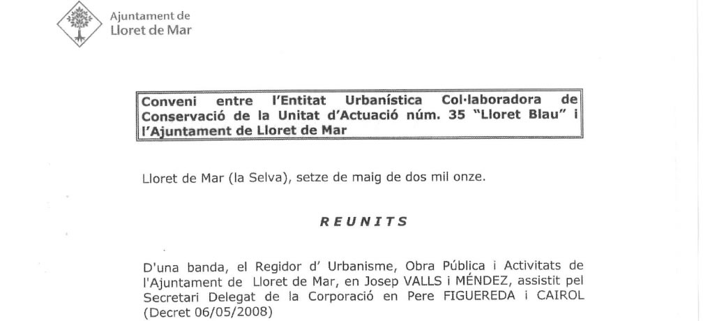 Conveni d’Obres 2011