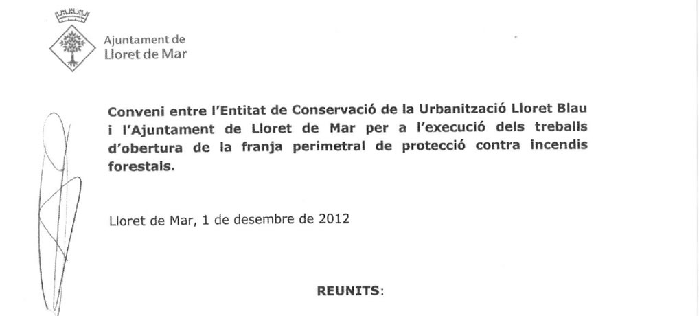 Conveni d’obres de franja 2012