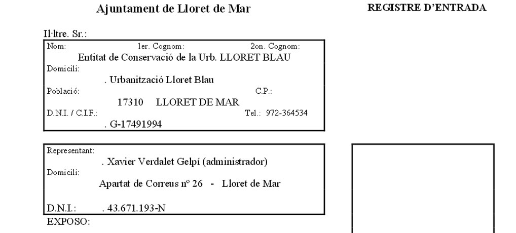 Registre d’ENTRADA a l’Ajuntament (P.650-2)
